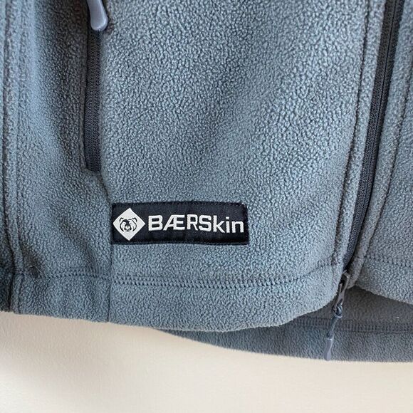 BAERSkin Tactical Supply Co. Fleece Jacket Men's Medium Gray Hoodie Long Sleeve - Picture 2 of 11